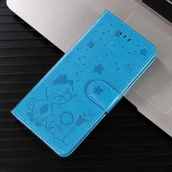 Magnetic Flip Wallet Leather Card Stand Phone Case Cover for Huawei P10 (G3-Blue)
