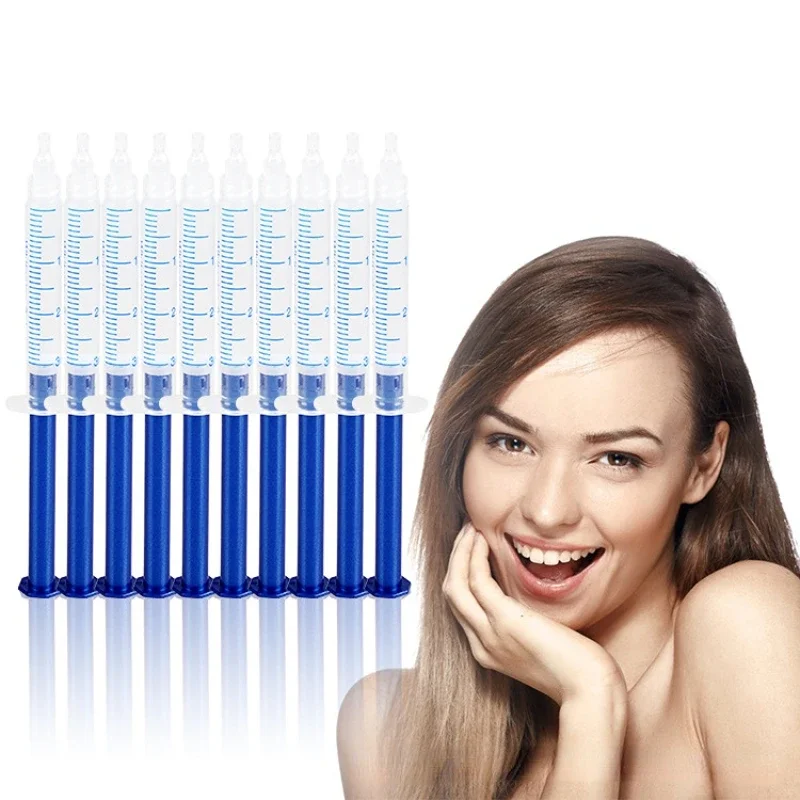10pcs Professional Teeth Whitening Kit Hydrogen Peroxide Oral Gel