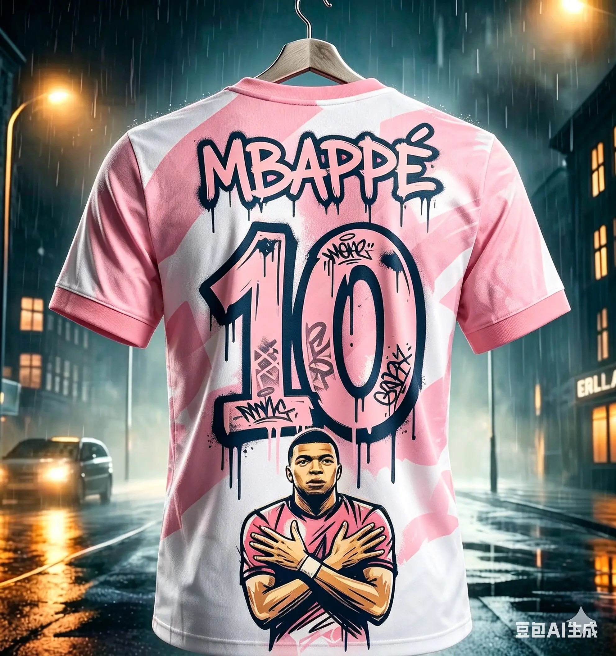 kids unisex mbappe #10 graffiti football soccer t shirt breathable quick dry children sportswear training fan commemorative tee Kids Unisex Mbappe #10 Graffiti Football Soccer T Shirt Breathable Quick Dry Children Sportswear Training Fan Commemorative Tee 4