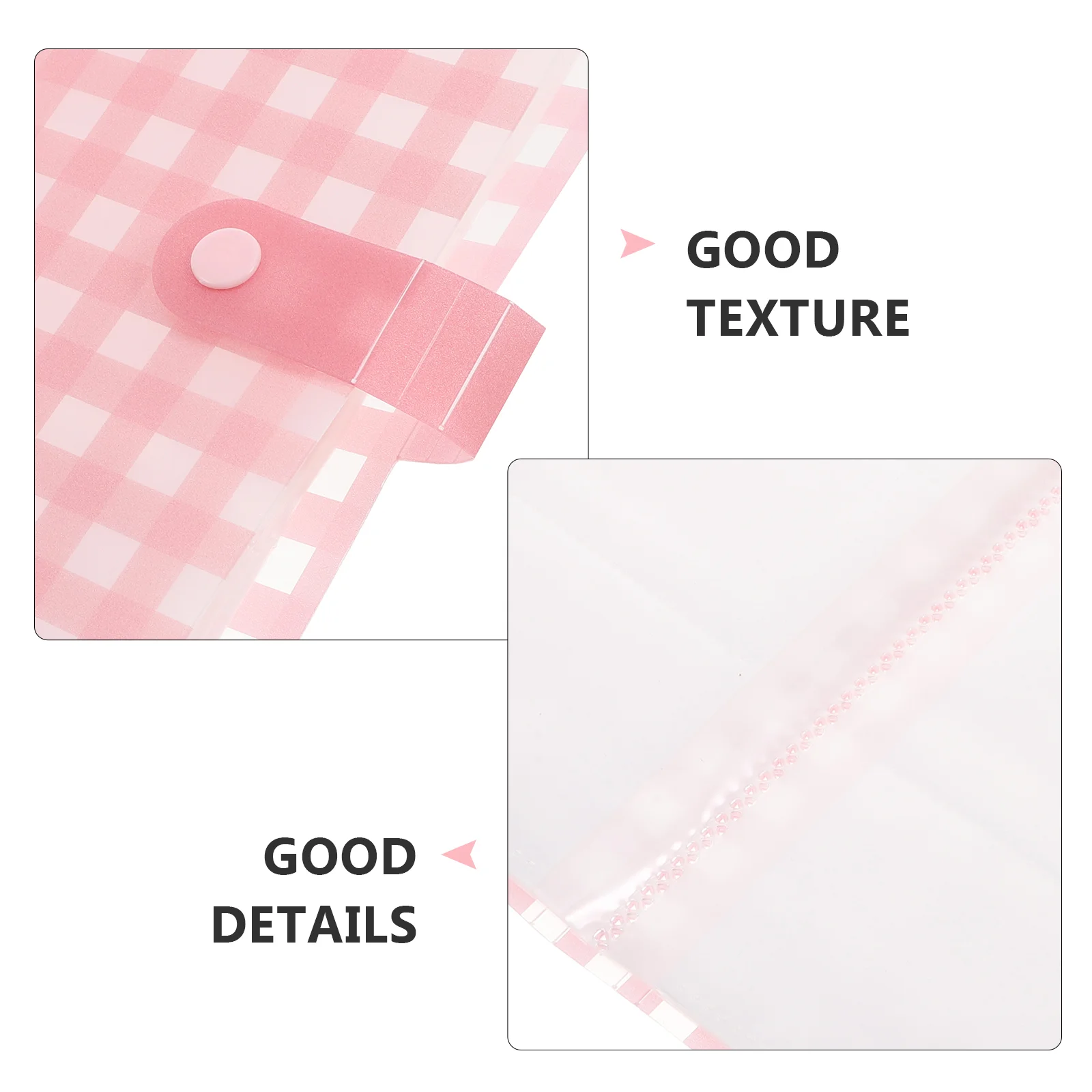 Frosted Portable Professional Photo Mini Photocard Organizer Button Secure Album Folder Solution Cards