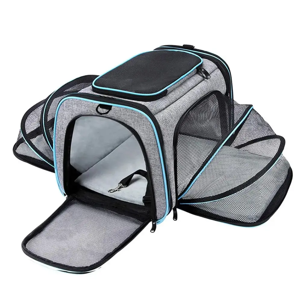 

Carriers Bag Portable Breathable Foldable Bag Cat Dog Carrier Bags Outgoing Outdoor Travel Pets Cats Handbag Safety Zippers Dog
