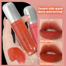 

5 Colors Matte Ice Cream Lip Glaze Not Fade Lip Tint Lasting Moistur Cosmetic Lipstick Maquillaje TSLM1