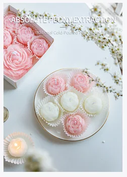 6-Piece Peony Scented Candles 12