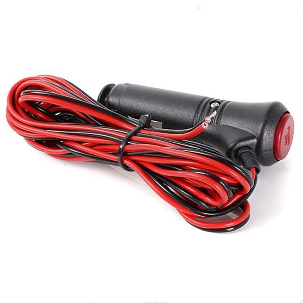 Car Cigarette Lighter Plug with Switch Fuse 12V Universal Automobile Cigar Lighter Socket Splitter Plug Car Interior Accessories 6