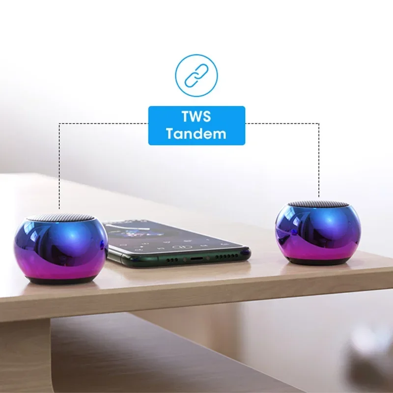 

Flash Wireless Bluetooth Small Steel Gun Metal Heavy Subwoofer Outdoor Mini Bluetooth Small Speaker M3Speakers Portable