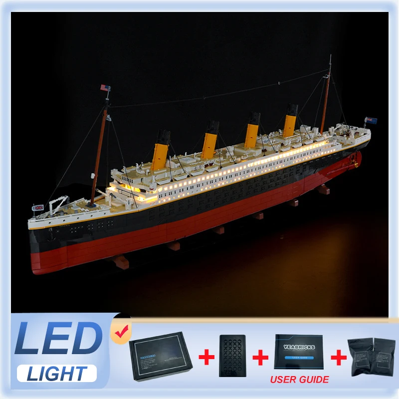 

Светодиодный светильник набор для LEGO 10294 Titanic (только светодиодный светильник, без модели блоков)