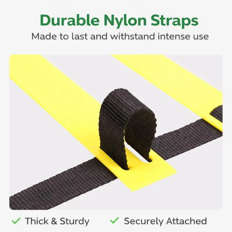 Scale di Agilità con Cinghie in Nylon, Attrezzatura per Allenamento di Velocità e Calcio - immagine 6