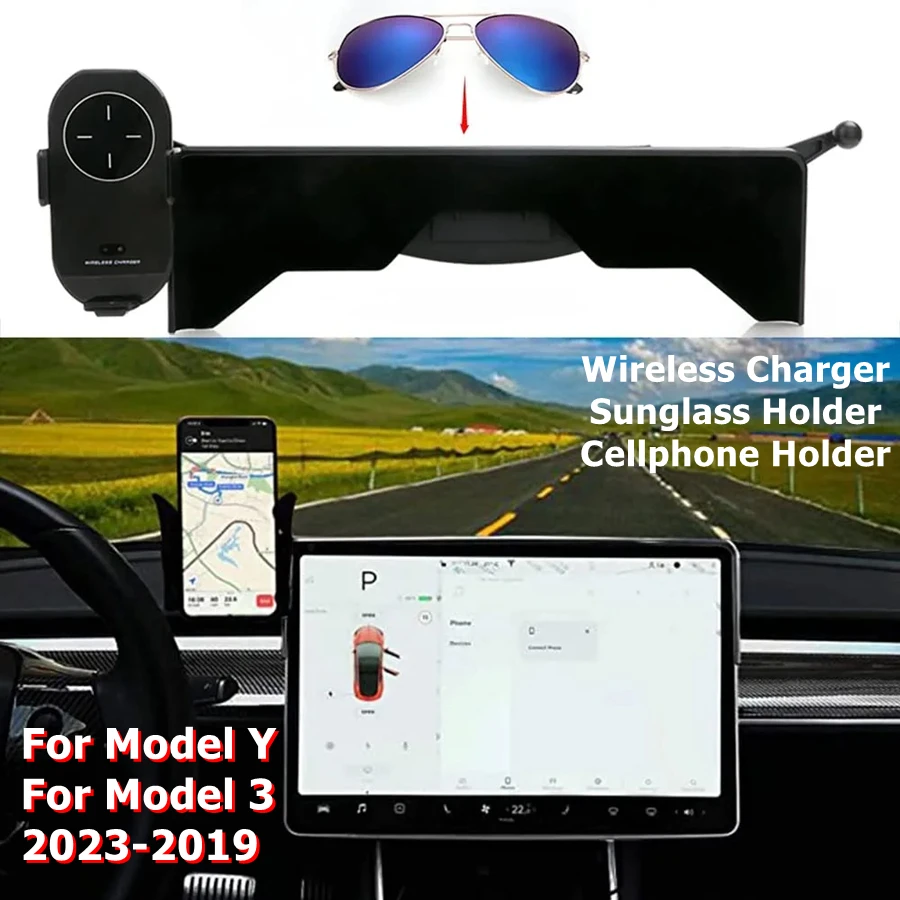 For Tesla Model 3 Model Y 2019 2023 Multifunction Cellphone Mount