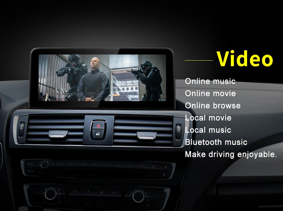 NEW ID8 Qualcomm 8 Core Android13 10.25inch For BMW 1Series F20 F21 Car Video Pl