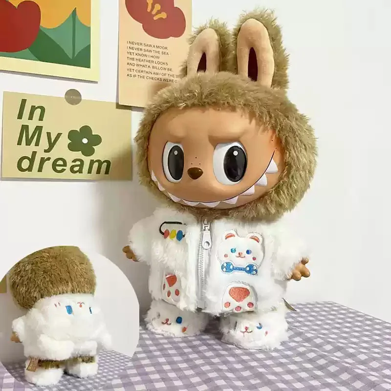 38cm Labubu Handmade Custom Mokoko Jumpsuit, The Monsters