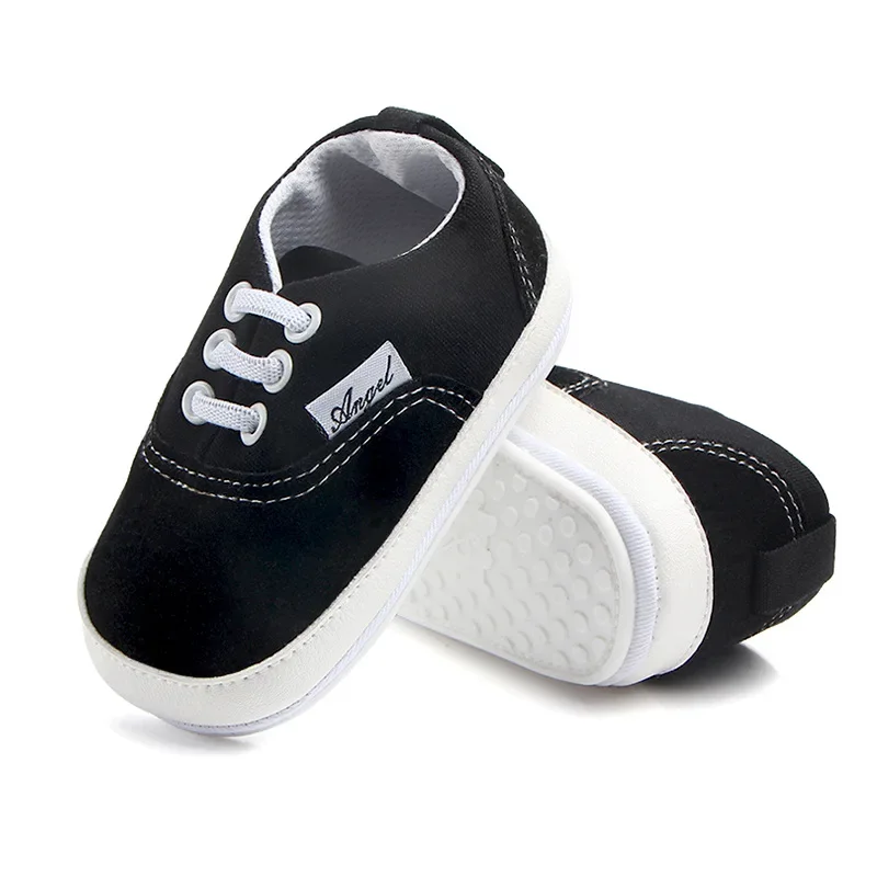 Rubber Sole Canvas Baby Shoes For Newborn Infant Toddler Baby Girl Boy Anti-slip Sneaker Casual Shoes Prewalker 3