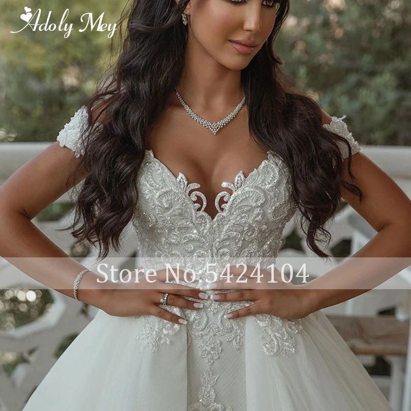 wedding dress for women Adoly Mey Sexy Sweetheat Neck Lace Up Mermaid Wedding Dress 2022 Luxury Beading Appliques Detachable Train Princess Bridal Gown affordable wedding dresses