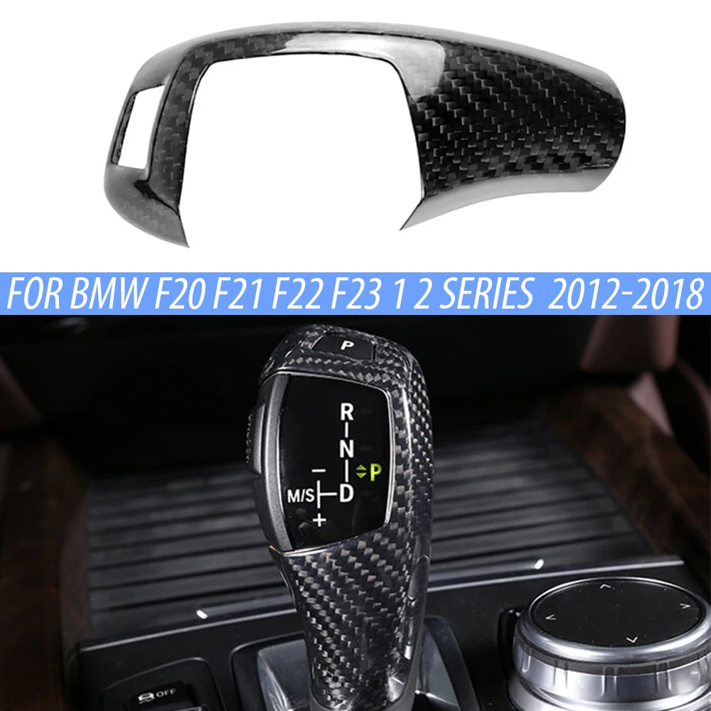 

Carbon Fibre Shift Lever Cover For BMW F30 F10 1 2 3 4 5 7 Series X3 X4 X5 X6 Knob Gear Stick 2009-2019