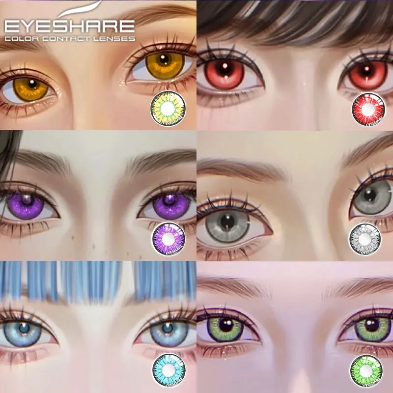 EYESHARE Color Contact Lenses HD38 Blue Halloween Cosplay Contacts –  eyesharelens