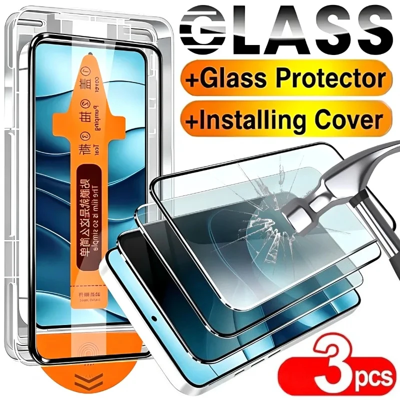 Enhanced Product Title: Premium HD Tempered Protector Kit - Screen Protection Film with Auto Dust Removal and Shockproof Design