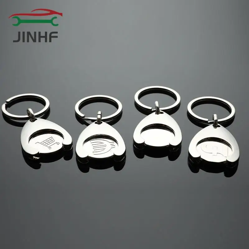 1pcKeychainMetalAluminumAlloyBlackShoppingCartTokenKeyringAccessoriesDecorCarKeyRingHookkeychainpersonnalised-AliExpress34