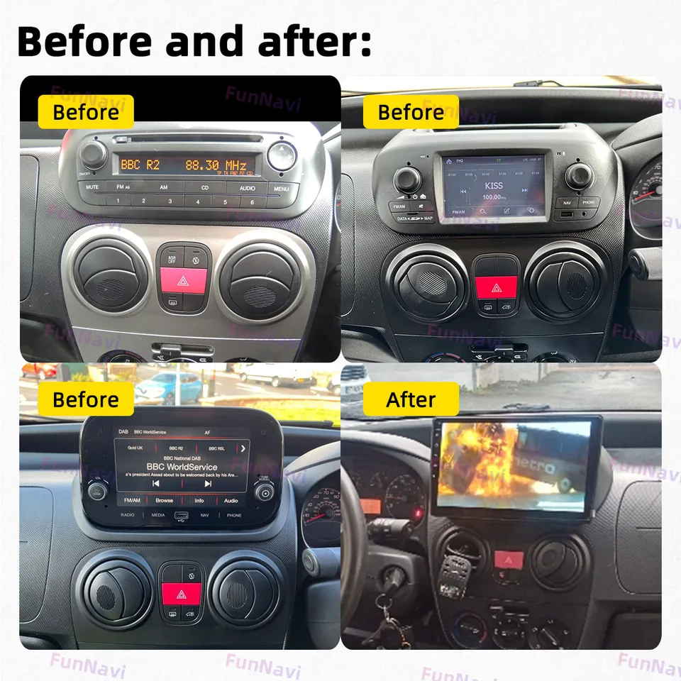 JOYX Android 12 IPS Autoradio Per Fiat Fiorino/Qubo/Citroen Nemo/Peugeot Bipper - 2G+32G JOYX Android 12 IPS Autoradio Per Fiat Fiorino/Qubo/Citroen Nemo/Peugeot Bipper - 2G+32G