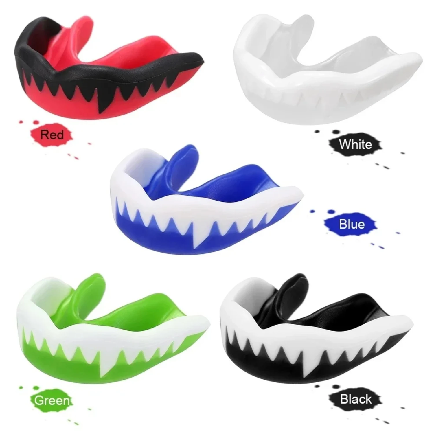1PC Adult Mouthguard Teeth Protector Mouthguard Suitable Boxing Sparring Basketball Rugby Safety Sports Protectors