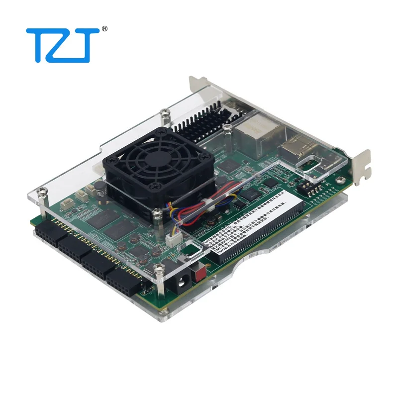 TZT HamGeek XCKU5P 개발 보드 FMC PCIe 3.0 FPGA용 HDMI 호환 100G 기가비트 이더넷