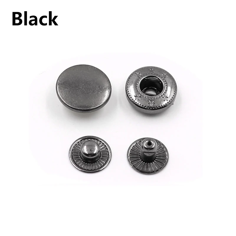 Metal Button Snaps Press Studs  Metal Snaps Buttons Fastener - 50 Sets  655/633/831 - Aliexpress