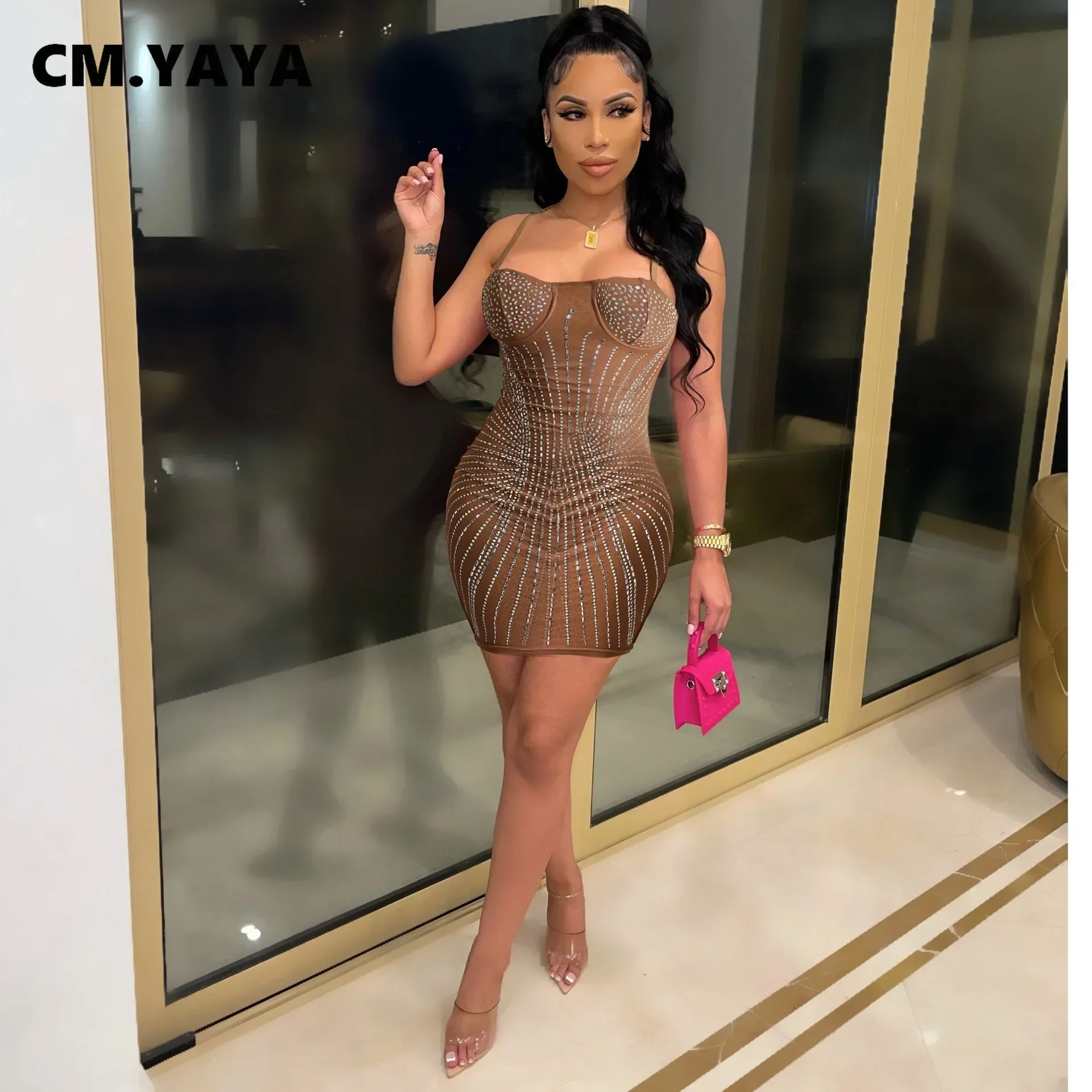 Simple sexy dynamite naked dress★★★ Amazon.com: HUUSA Women's Elegant Sleeveless Cutout High