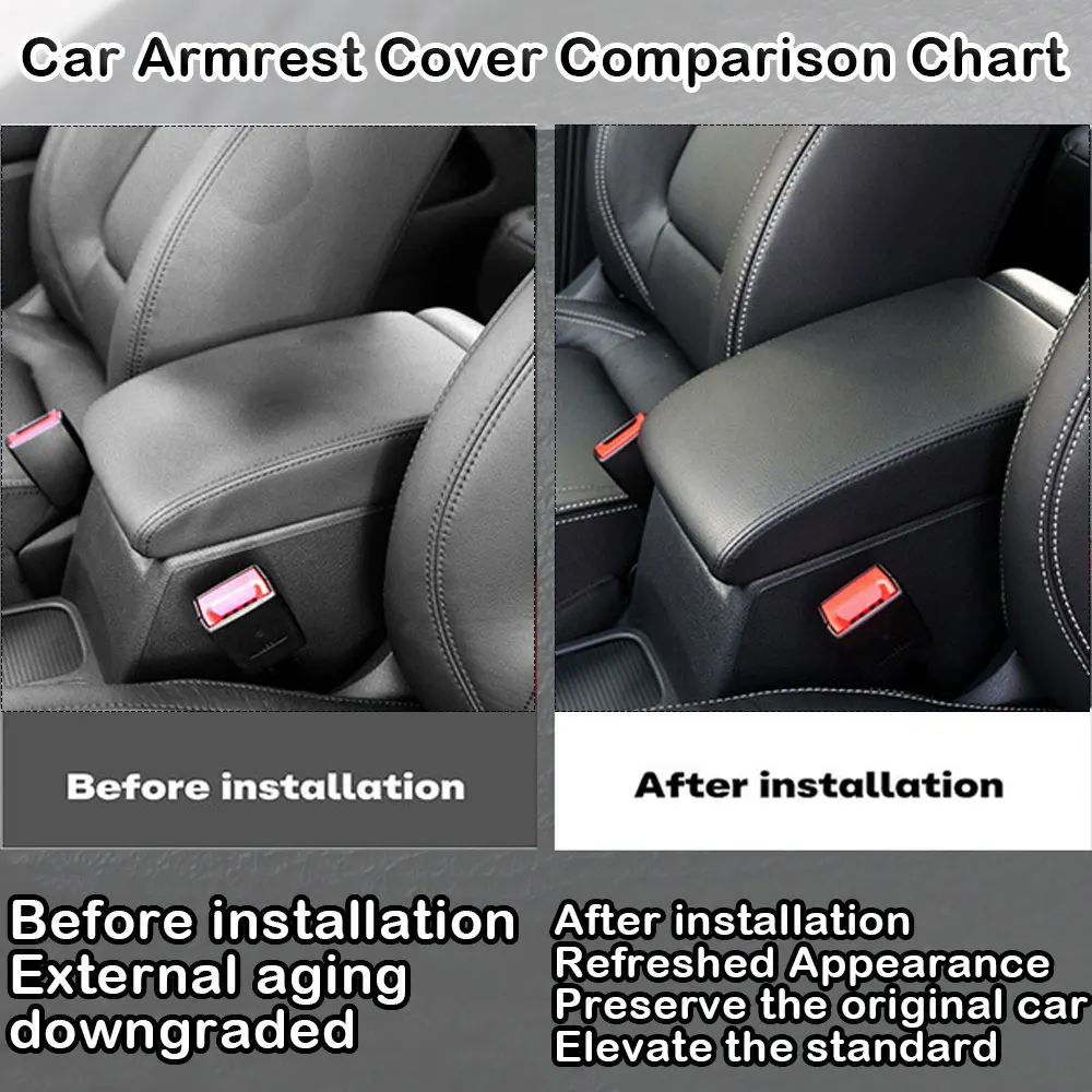 Premium Durable Microfiber Car Armrest Cover with Precision Fit