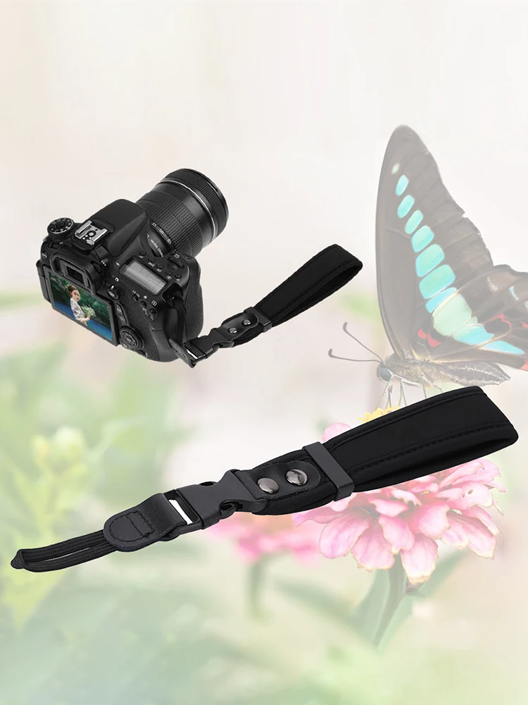 안전한 카메라 슬링 스트랩 카메라 손목 스트랩 캐논/니콘/ 후지필름 DSLR 카메라용 편안한 카메라 핸드 스트랩 경량형