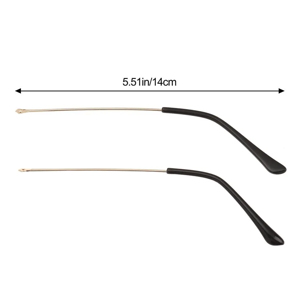 Glasses Metal Replacement Leg Temple Arm Eyewear Accessories Anti-Slip Glasses Frame Repair Universal 1 Pair