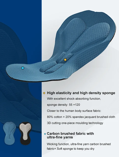 Pantaloni Ciclismo Donna Lunghi - Imbottitura Spugna 4D, Traspiranti, Elastici, Vita Alta - Foto 12