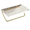 Luxury Gold Toilet Paper Holder with Shelf No Punching Acrylic Roll Paper Holder Tissue Hanger Bathroom Accessories Bathroom 6