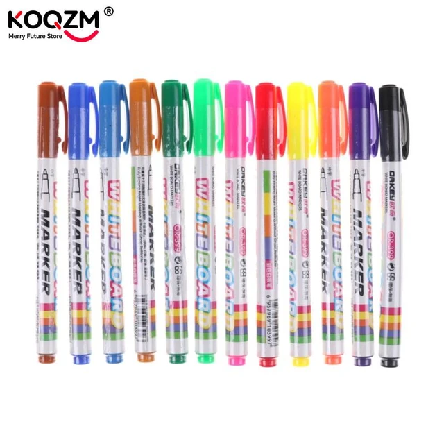 8 Colors Magnetic Dry Erase Markers Fine Tip Magnetic Erasable Whiteboard  Pens for Kids Teachers Office School Home Classroom