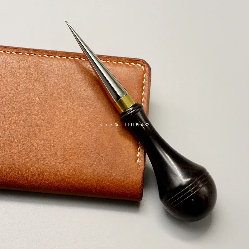 Stainless Steel Enlarge Hole Awl Leather Sewing Tools DIY Handmade Leather Goods Marking and Auxiliary Punching Install Tools