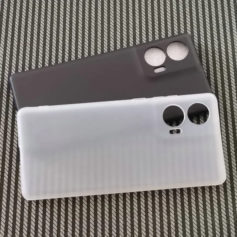 Matte Frosted Clear Black Soft TPU Silicone Phone Case - Enhanced Protection Cover