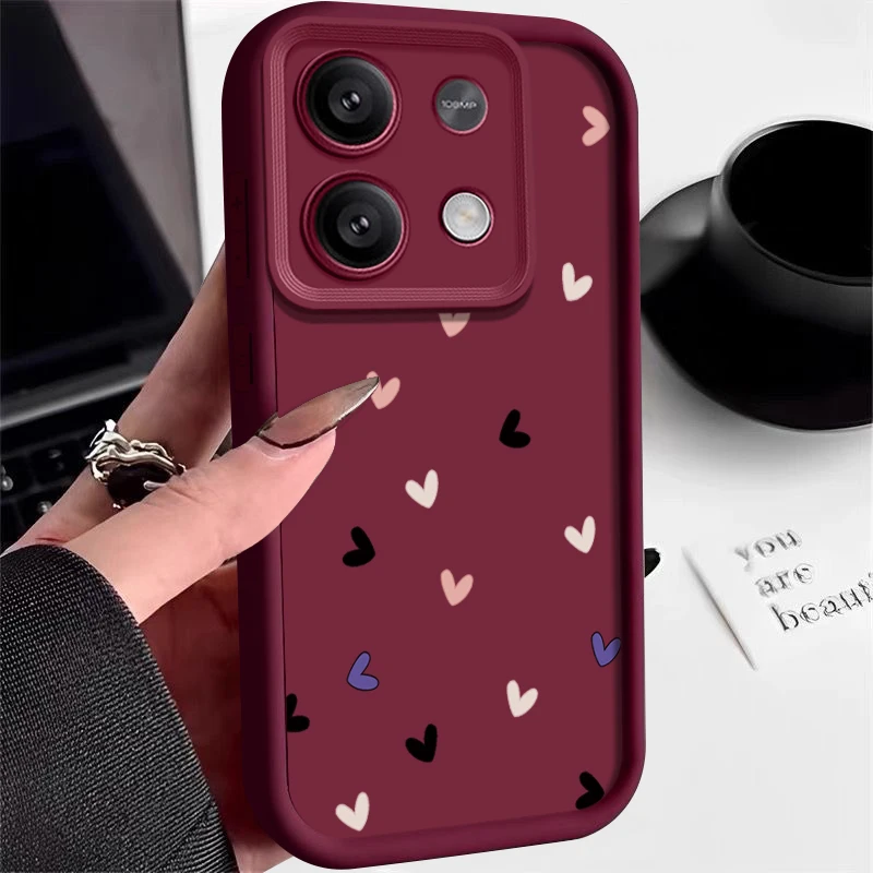 Chic Love Heart Pattern Silicone Phone Case