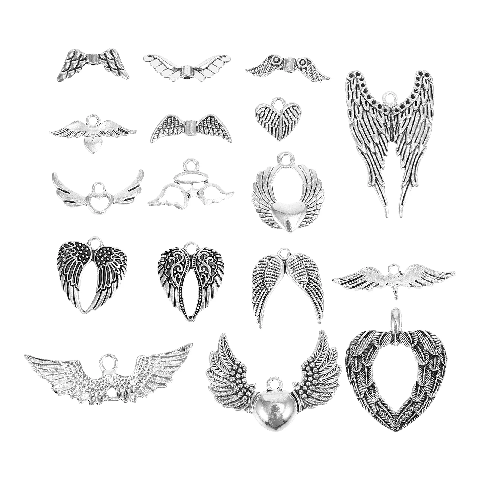 

Pendant Angel Wings Bracelet Pendants Jewelry Making Charms Alloy Design Decorative DIY Trendy