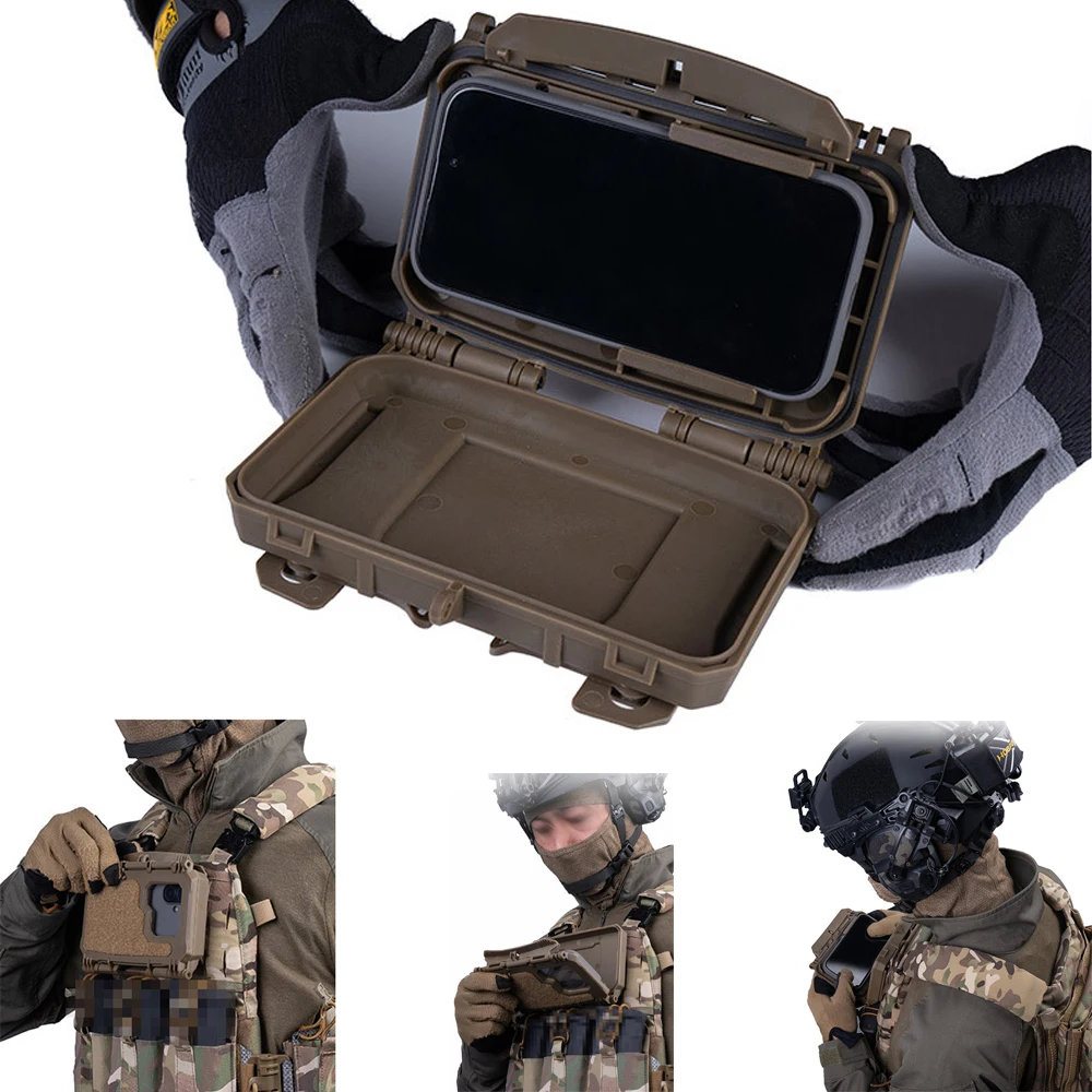 Tactical MOLLE Mobile Phone Box Navigation Board Quick Release Airsoft ...