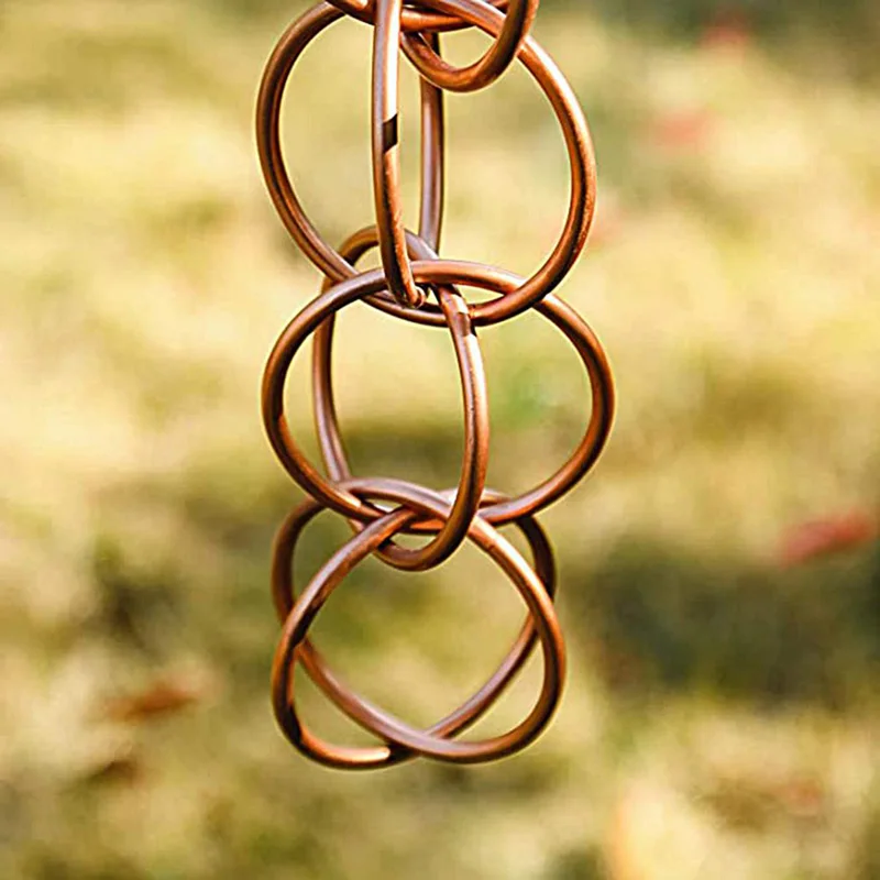 1 pcs Metal Rain Chains Garden Kettle/Butterfly Shape Rain Chains Downspout Home Outdoor Divert Water Catcher Hanging Decoration
