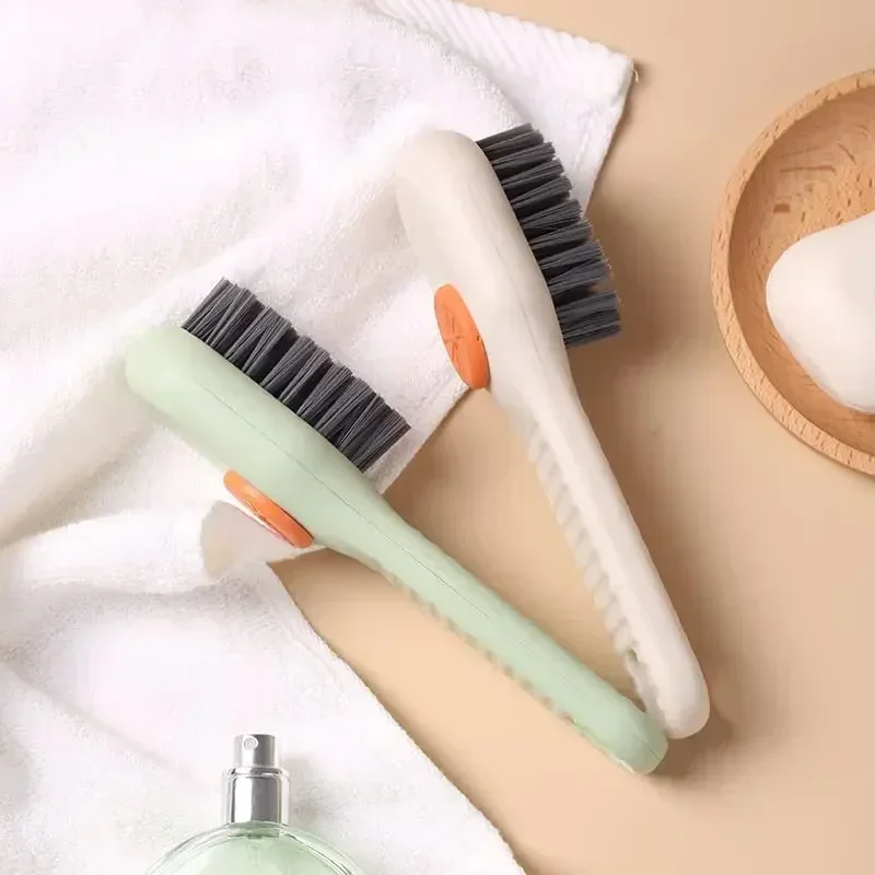 Cleaning Brush Multifunctional Summer Brush Liquid Adding Shoe Brush Soft Bristle with Soap Dispenser for Bathroom Kitchen New 4