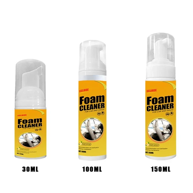 Car Interior Foam Cleaner Spray Powerful Decontamination Leather Seat Foam  Cleaning Auto Maintenance Tool 100ML 5-1Packs - AliExpress