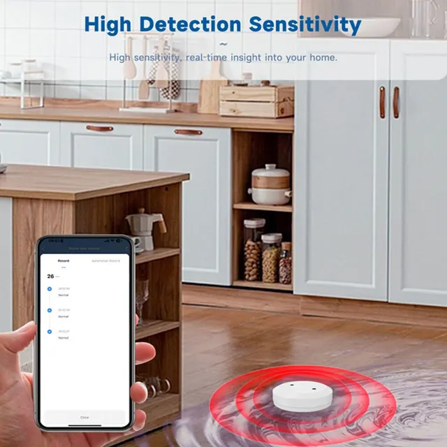 Tuya ZigBee Water Sensor Leak Detector Flood Water Leakage Alarm Smart Life Control Work With Zigbee Gateway 5