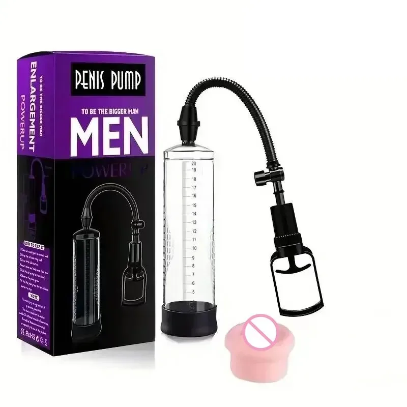 Pompa a vuoto per l'ingrandimento del pene, pompa per migliorare l'erezione maschile, pompa per il pene, masturbatore, sex toy per uomo - Image 6