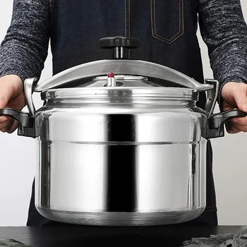 Aluminum Alloyl Large-Capacity Pressure Cooker Gas Cooker Can Use Explosion-Proof Pot Home Cooking Utensils 5-18L 1