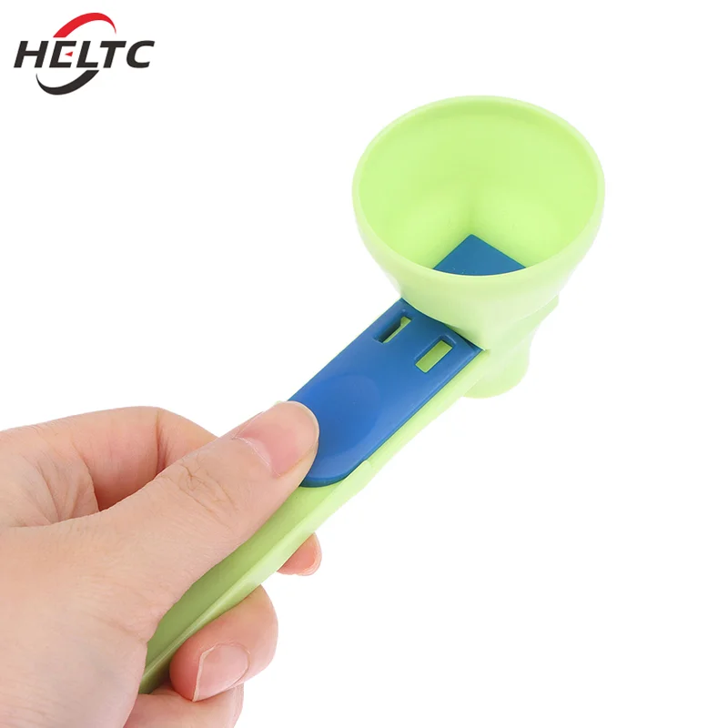 Coffee Scoop Funnel Measuring Spoon Longer Handle Powder Scoop Reusable Sliding Design Coffee Spoon Kitchen Gadgets kitchen measuring spoons measuring spoon set