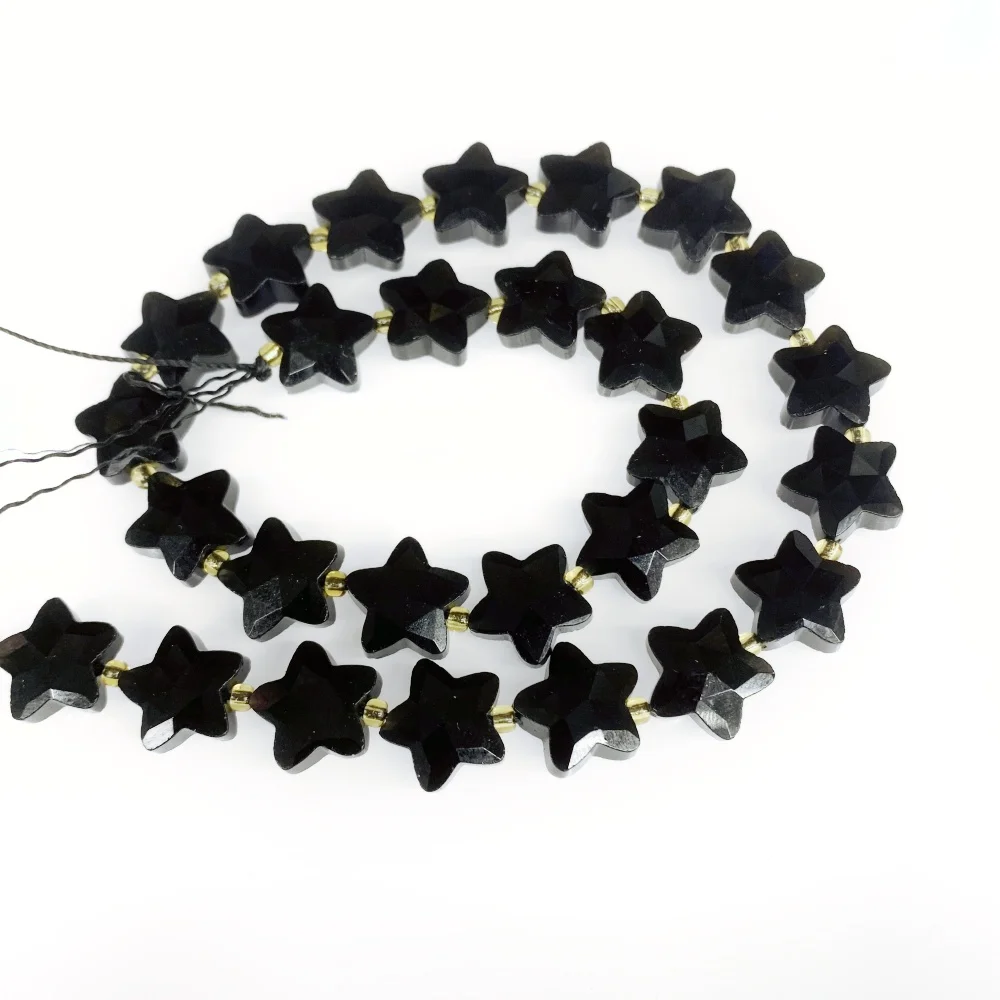 Natürliche 10mm Sternform Rosenquarz Zitronenquarz Lose Steinperlen Spacer Strang 15" Für DIY Halskette Armbänder Schmuckherstellung – Detail 2