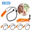 1-5Pcs Survival Whistle Kayak Diving Rescue Emergency Safety Whistle Signaling Device Outdoor Survival Camping Muti-tool// 1