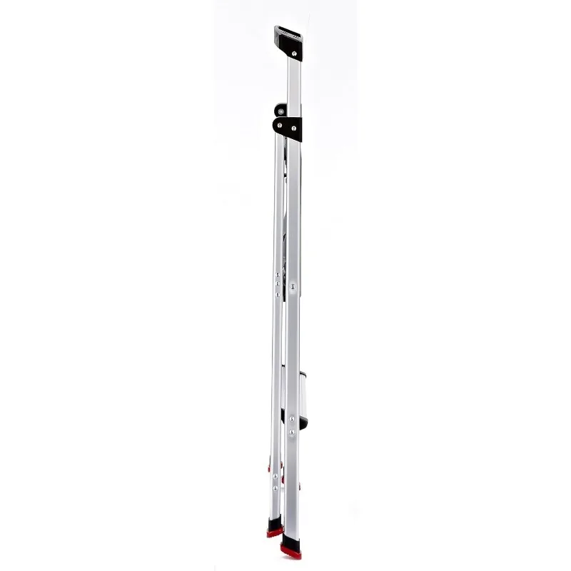 2-Step Ladder, Aluminum Lightweight Folding Step Stool with Project Top, Silver, Tested to US Safety Standards 2
