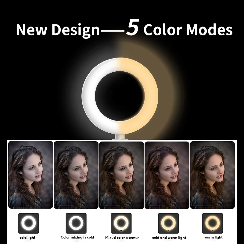 MoZhao Computer Fill Light LED Soft Light 5 Color Temperature Screen Eye Protection Reading Light Video Conferencing Fill Light