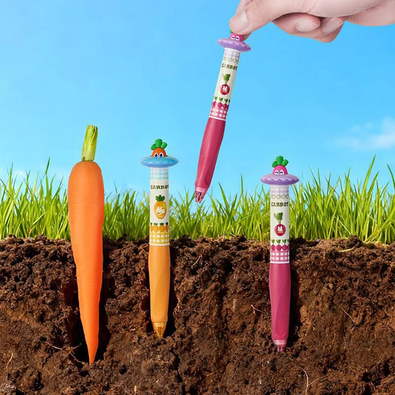 새롭고 귀여운 회전형 무 젤 펜 0.5mm 재미있는 동물 모양의 속건성 펜, 창의적인 회전형 무 포켓 펜 (학교 및 사무실용)