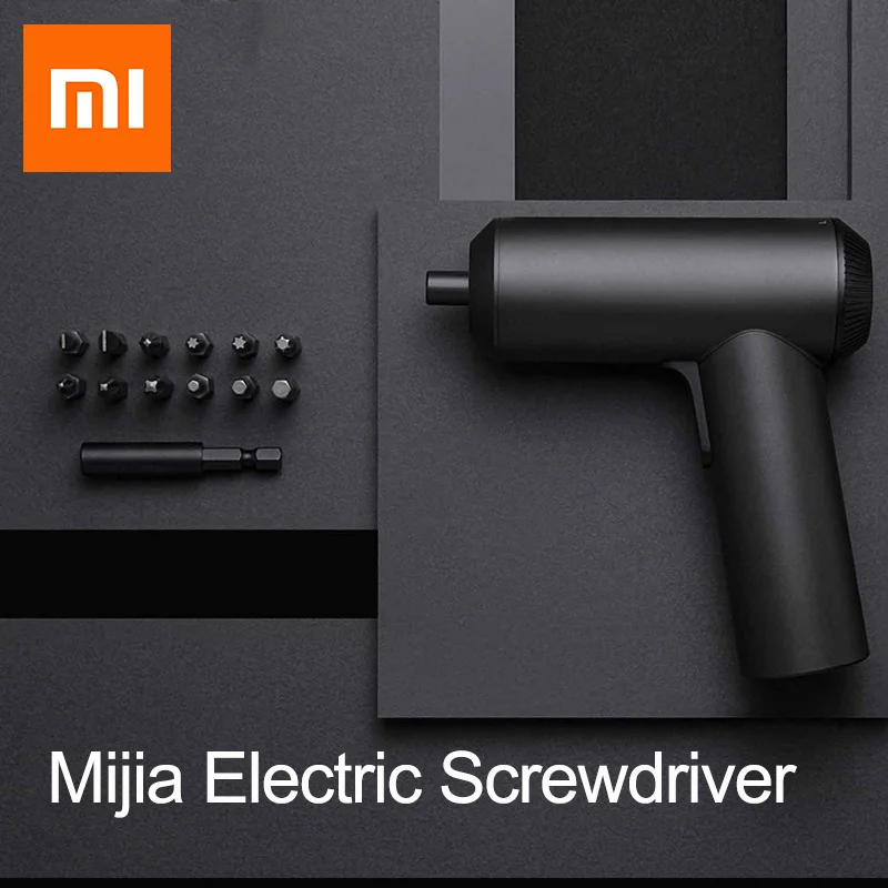 

Original Xiaomi Electric Screwdriver 3.6V 2000mAh 5N.M Torque With 12Pcs S2 Screw Bits Tools Cordless Rechargeable Screwdriver