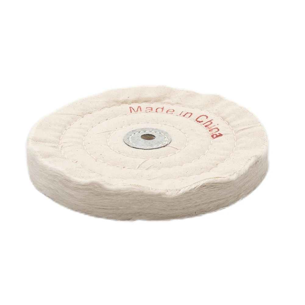 Brand New Workshop Buffing Wheel Cloth Wheel For Metal Grinding And Polishing Tools Metal White Flannel Cotton Cloth